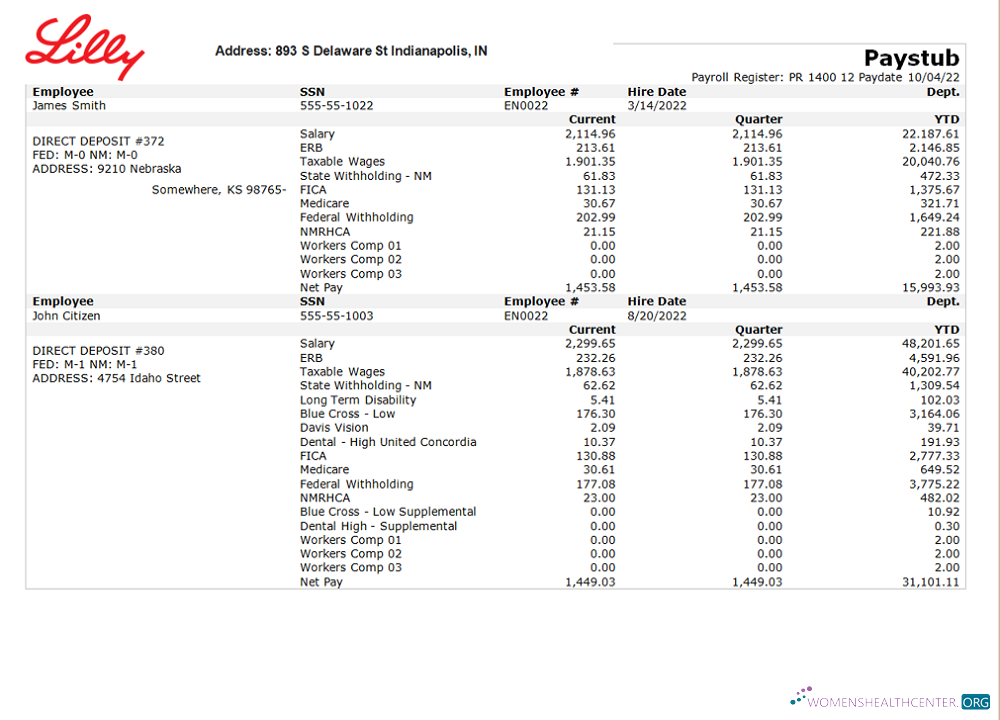 Download USA pharmaceutical company earnings statement Photoshop template